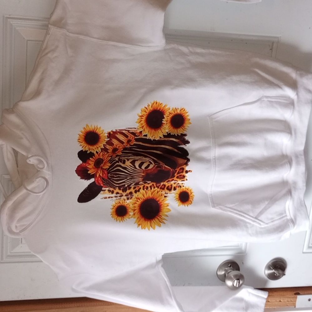 Womens graphic Hoodie Sunflowers